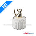 Décoration de Noël New Arrival Ceramic Giraffe Ring Holder for Gifts